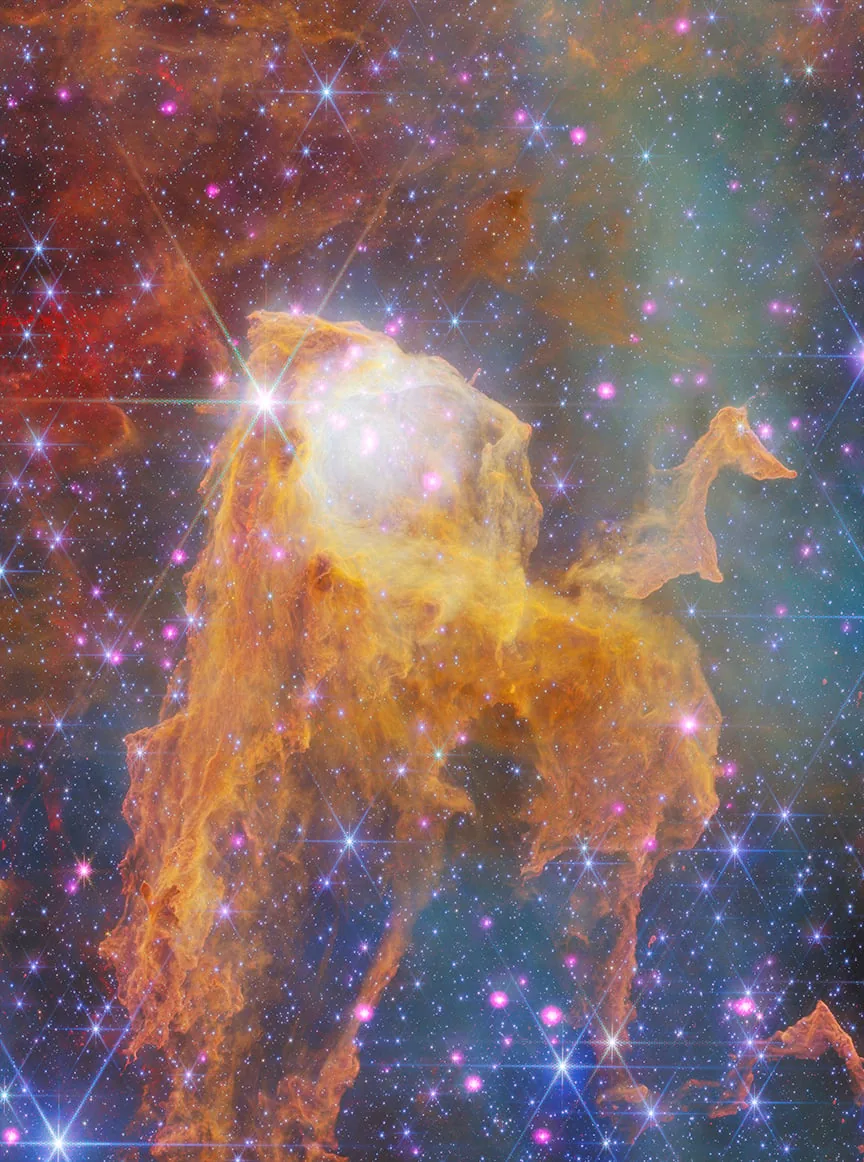 It's a Ghost! No, It's a Stellar Crèche!