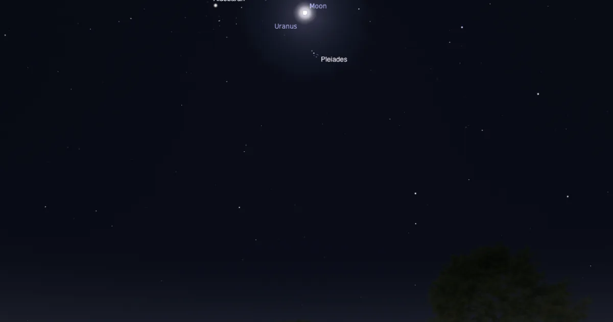 The Sky Today on Wednesday, October 28: The Moon hangs with Uranus
