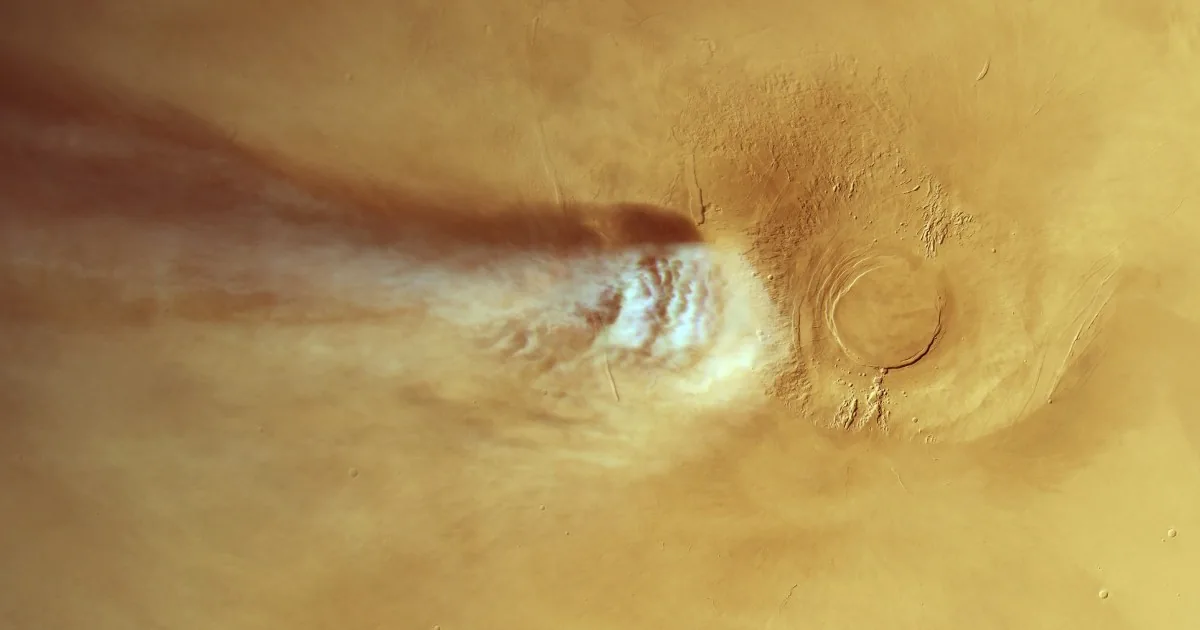 The weird science behind Mars’ weirdest cloud